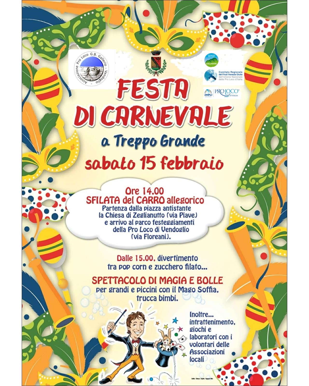 Locandina Festa di Carnevale 2020