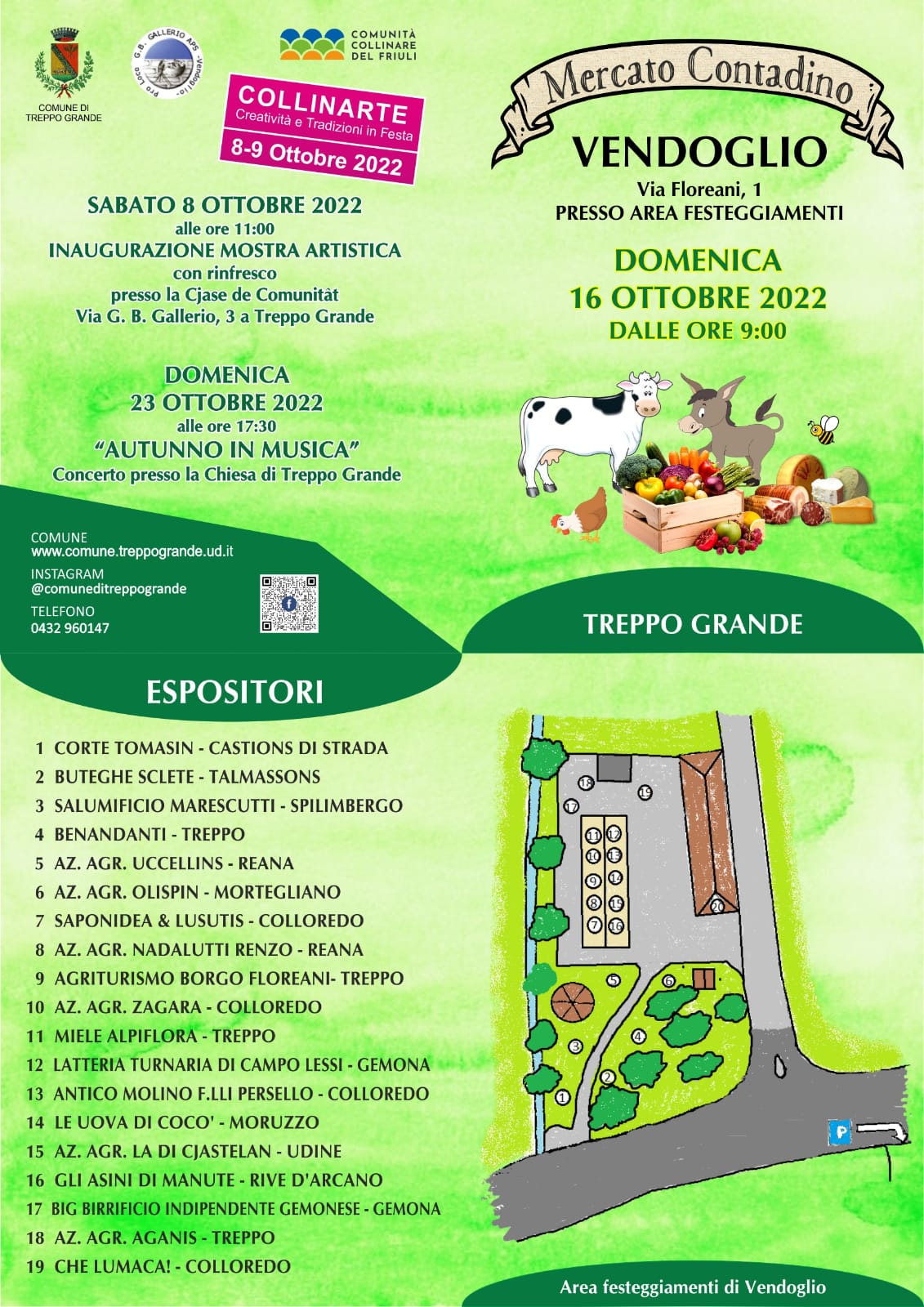 Locandina evento "Mercato del contadino" del 16 ottobre 2022