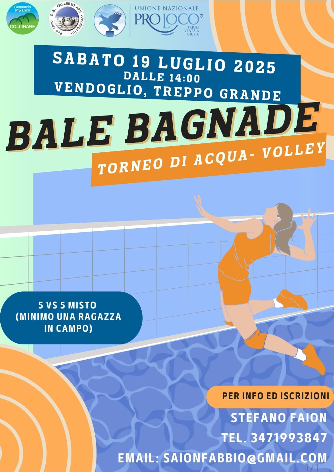 Locandina "Torneo Bale Bagnade 2025 - domenica"