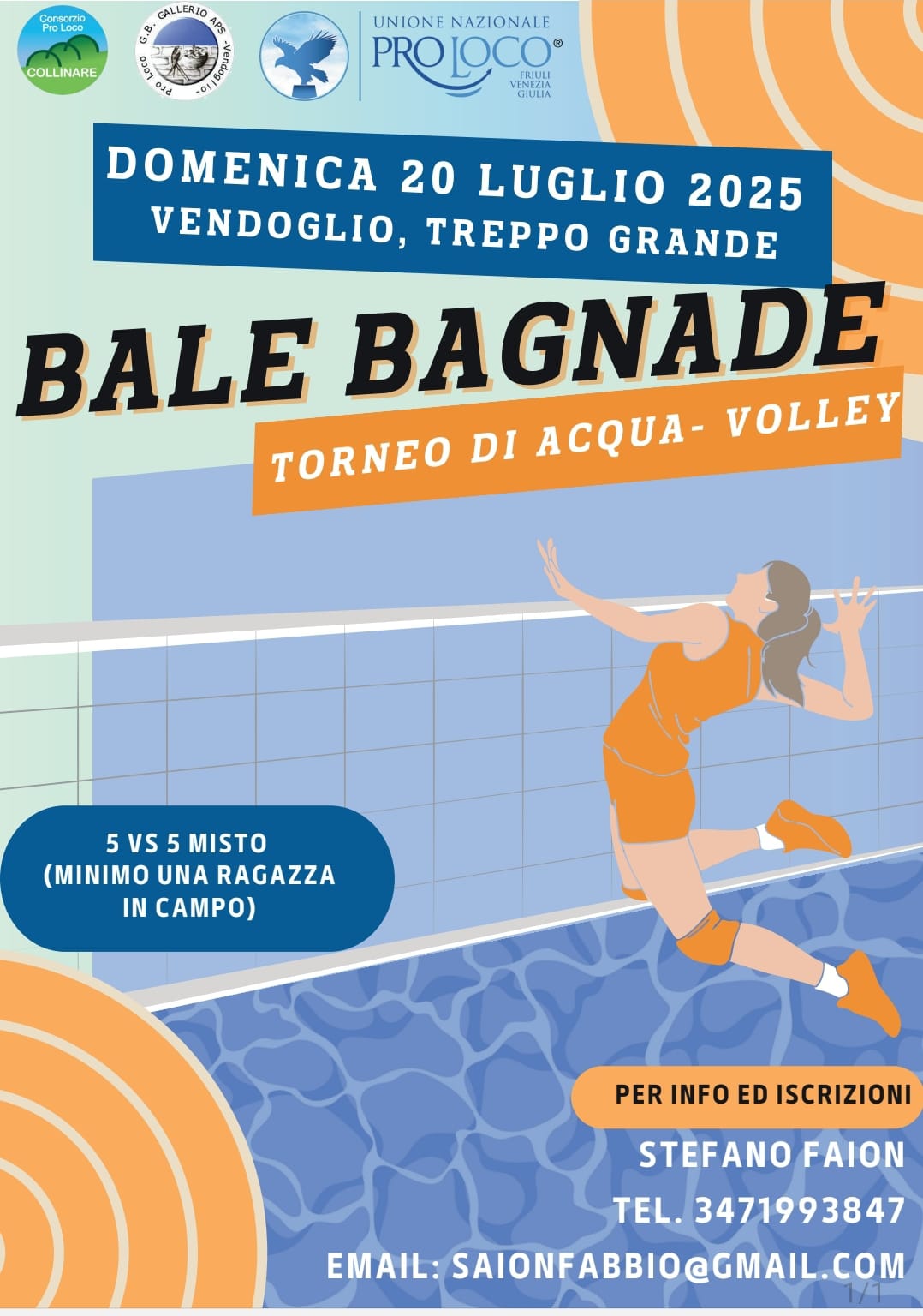 Locandina "Torneo Bale Bagnade 2025 - sabato"